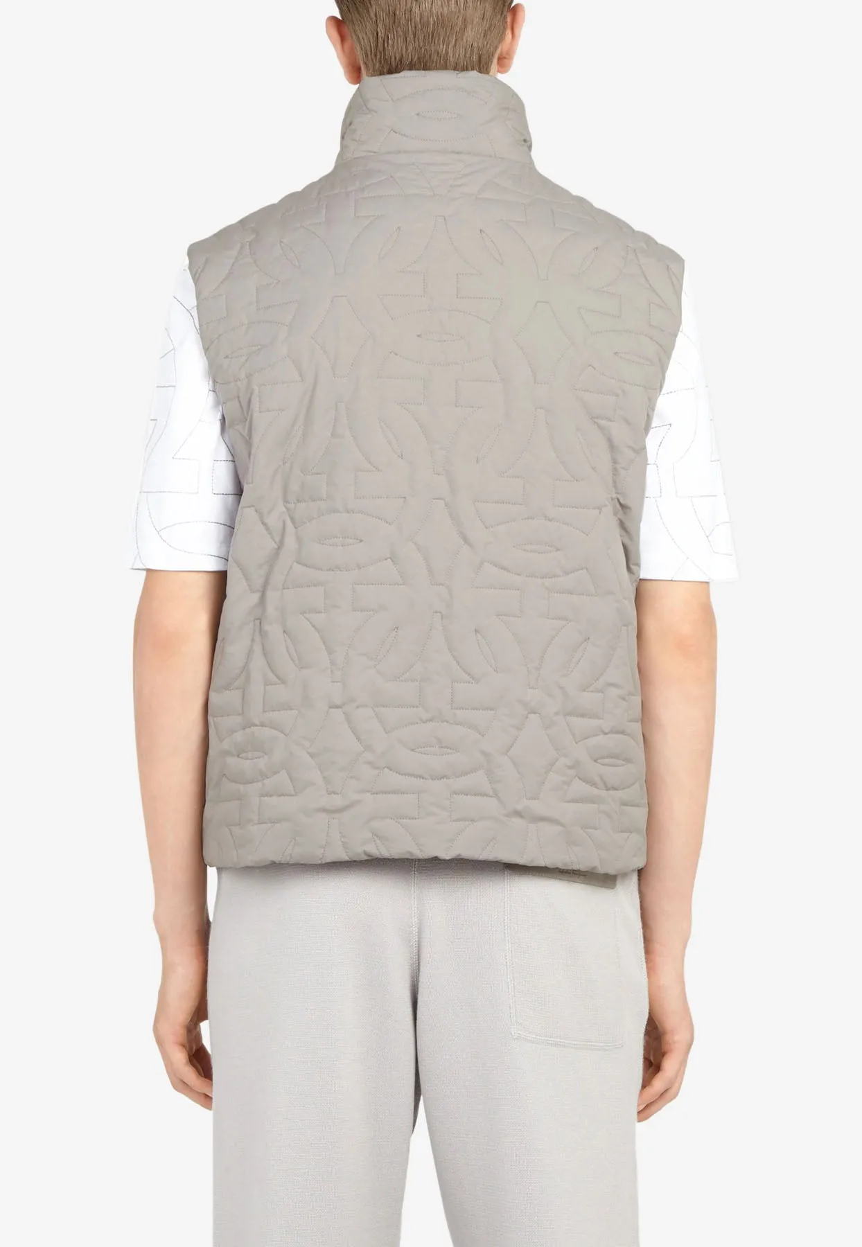 Quilted Gancini Gilet