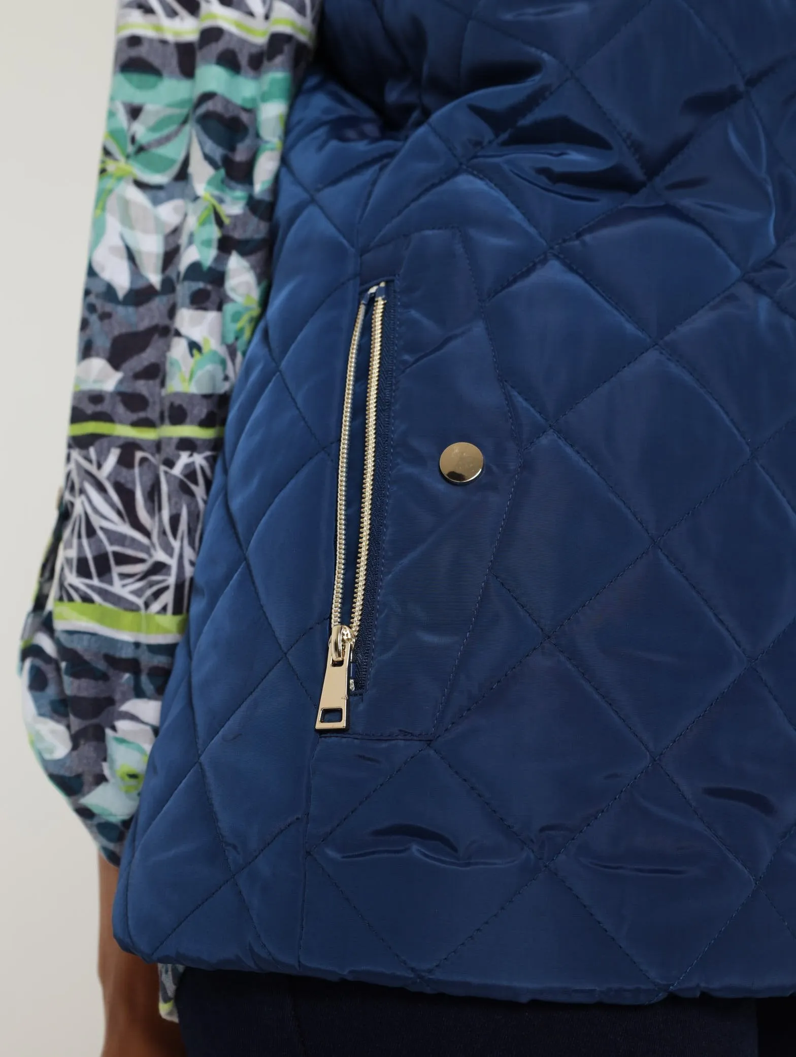 Quilted Gilet Jacket - Navy