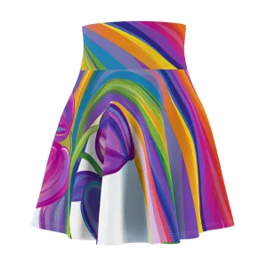 Rainbow Swirl Pride Skater Skirt | Vibrant LGBTQ  Fashion