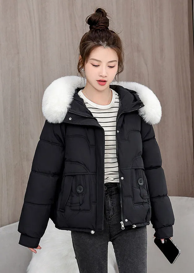 Relaxed-fit Quilted Puffer Jacket with a Removable Fur Lining