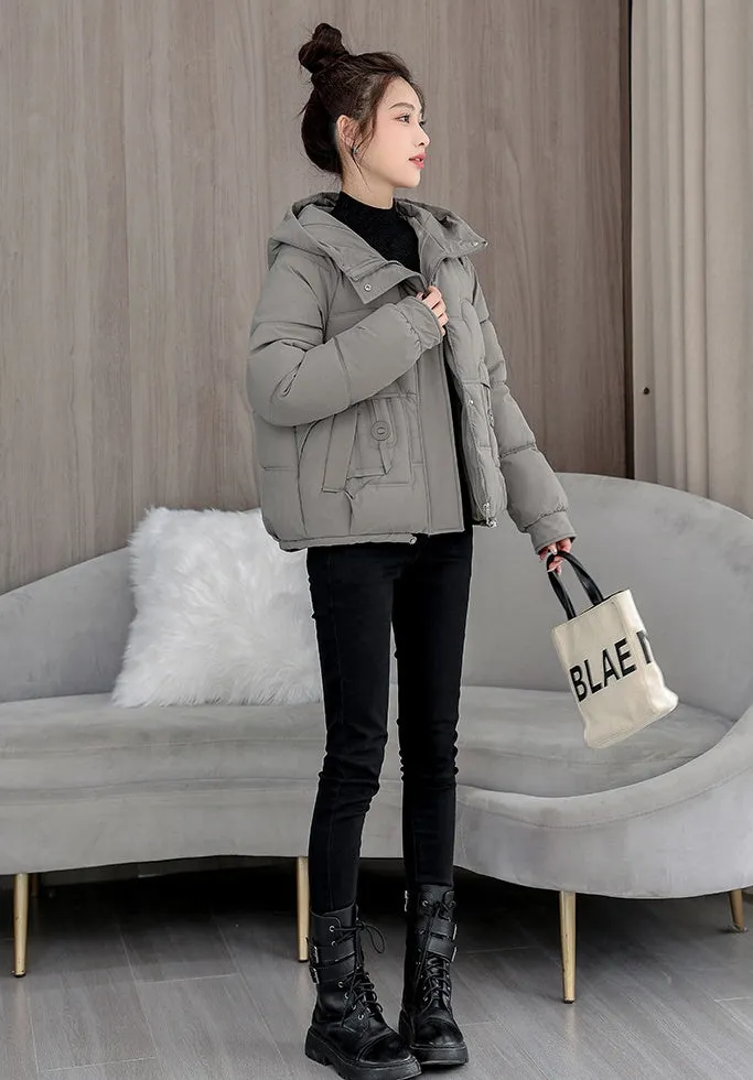 Relaxed-fit Quilted Puffer Jacket with a Removable Fur Lining