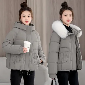 Relaxed-fit Quilted Puffer Jacket with a Removable Fur Lining