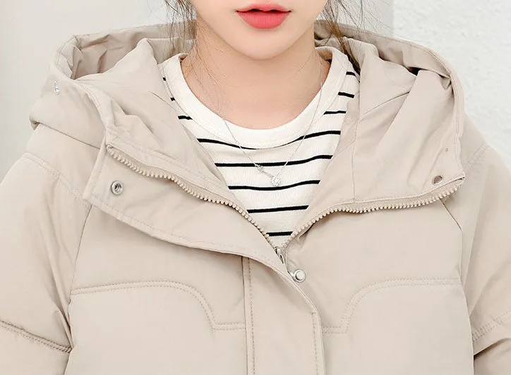Relaxed-fit Quilted Puffer Jacket with a Removable Fur Lining