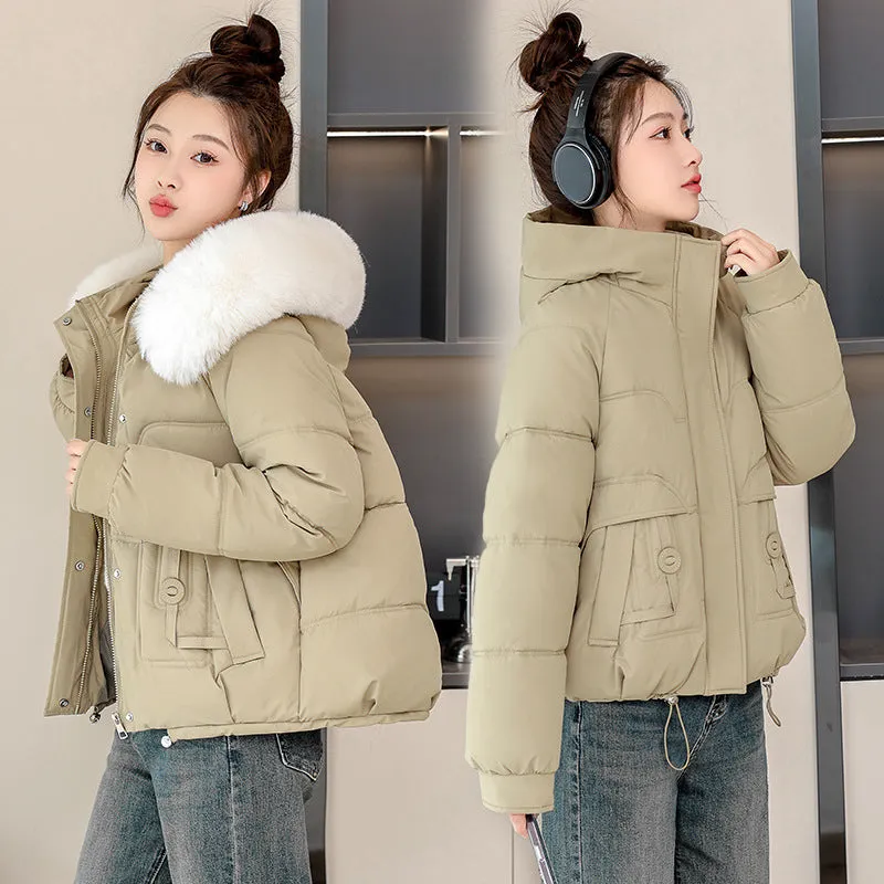 Relaxed-fit Quilted Puffer Jacket with a Removable Fur Lining