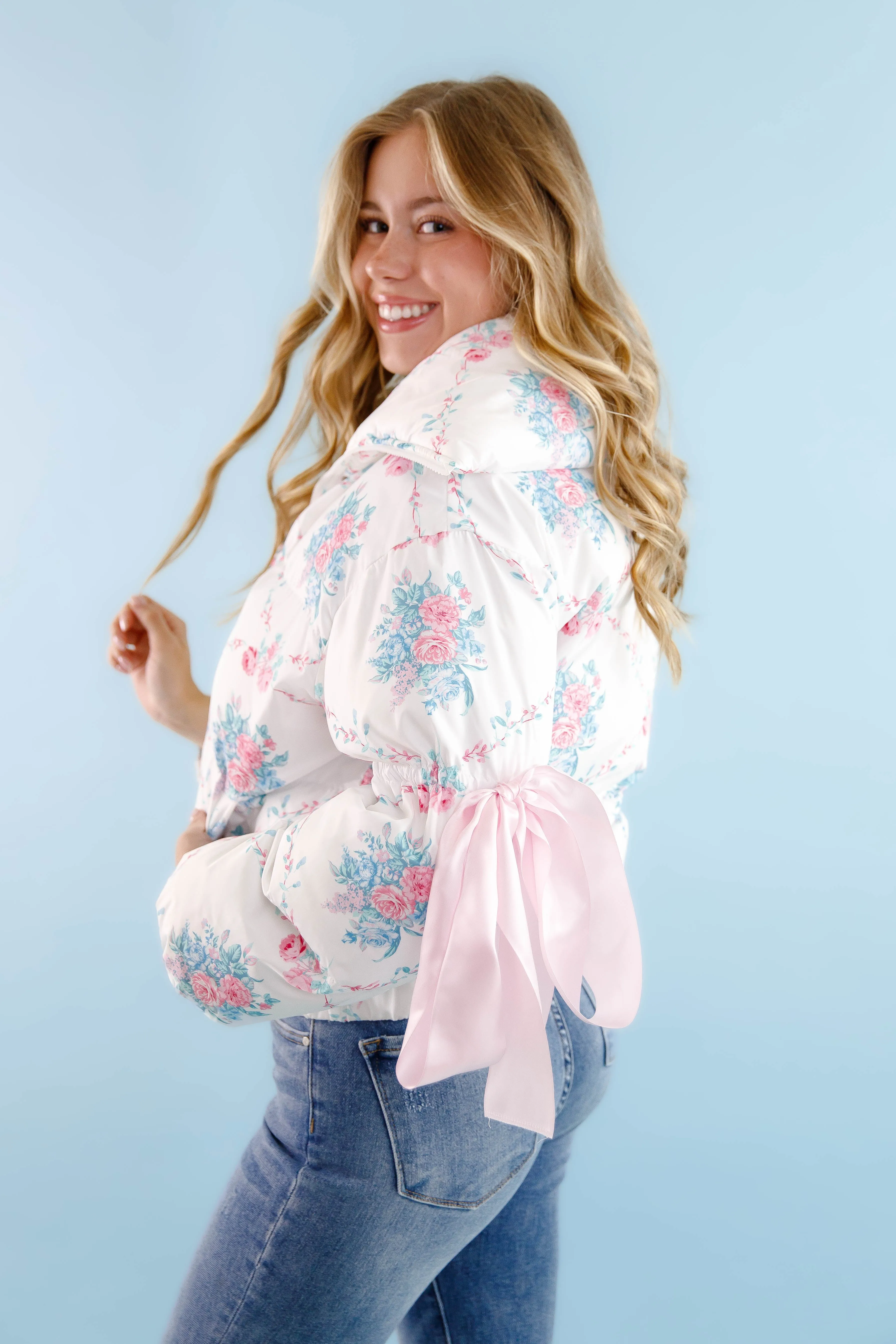RESTOCK: Graceful Moments Puffer Jacket-White