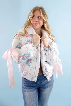 RESTOCK: Graceful Moments Puffer Jacket-White