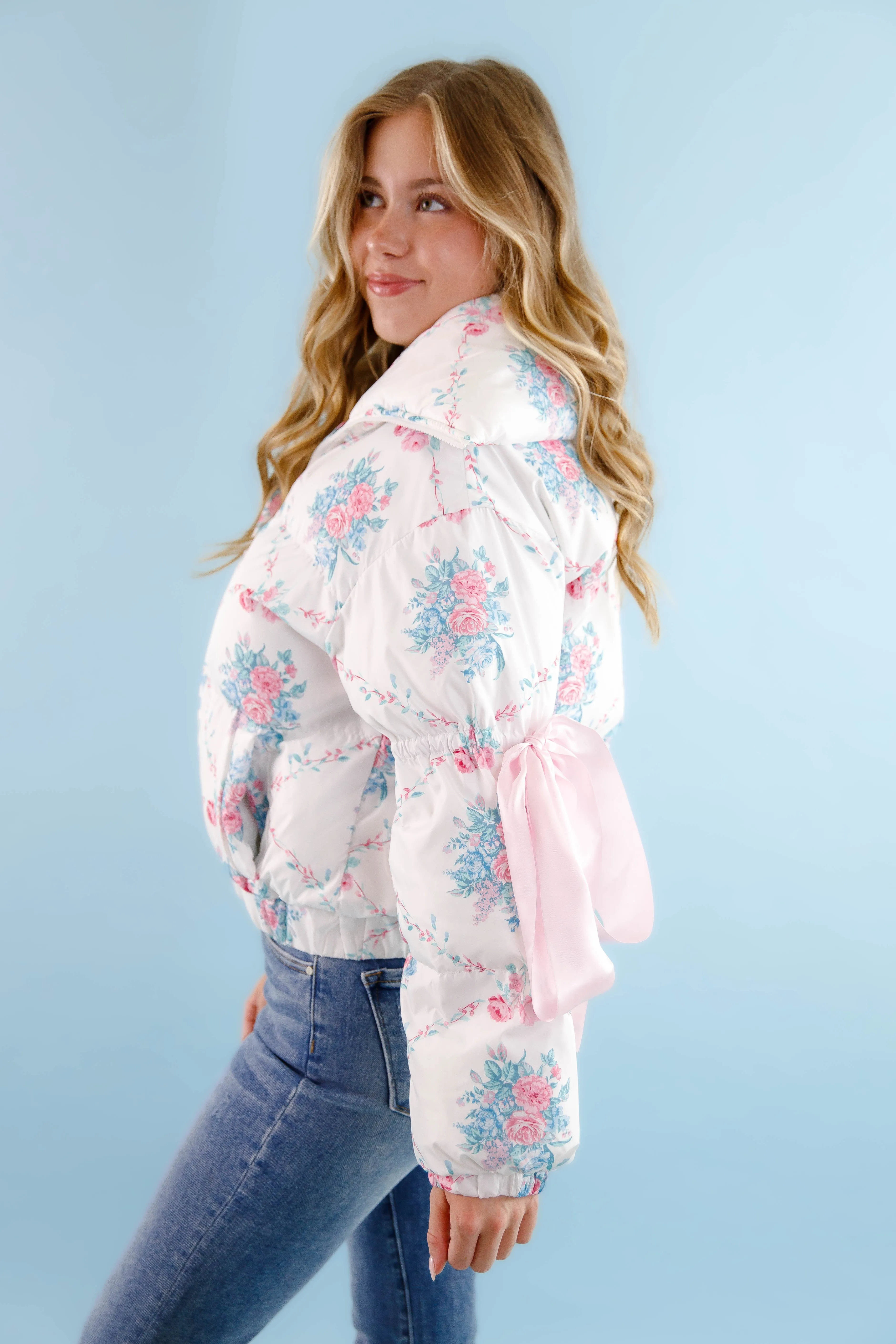 RESTOCK: Graceful Moments Puffer Jacket-White