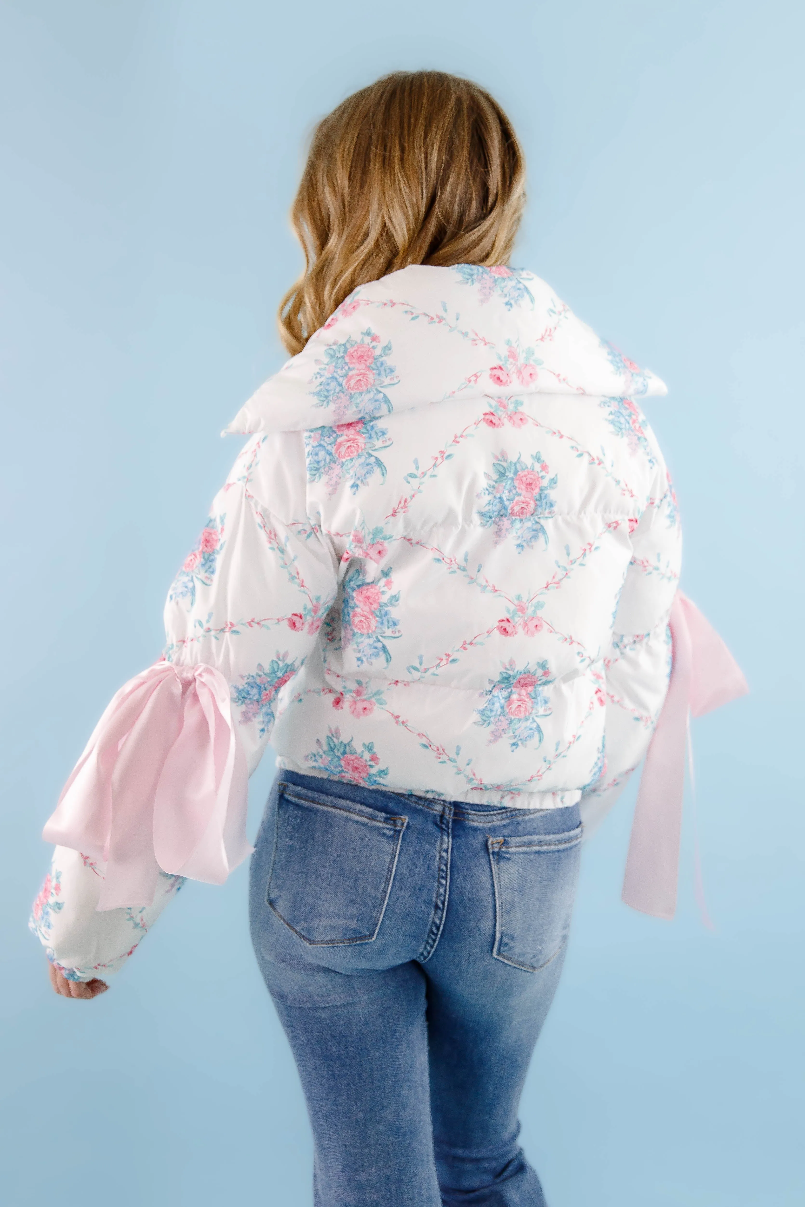 RESTOCK: Graceful Moments Puffer Jacket-White