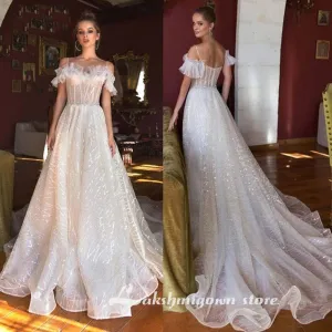 Roycebridal Wedding Dresses Off the Shoulder Sleeveless