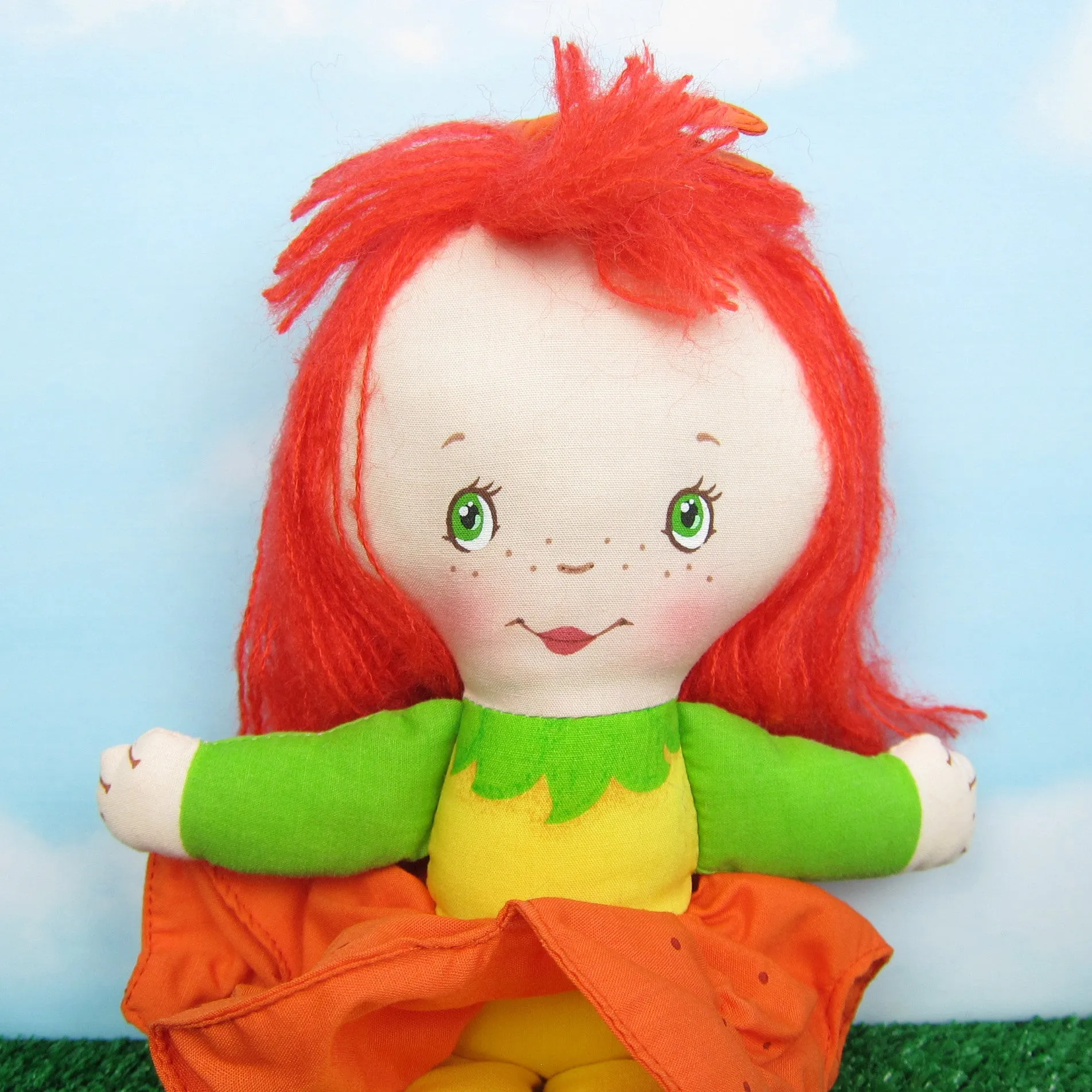 Scamper Lily Rag Doll Vintage 1986 Avon Little Blossom Cloth Toy