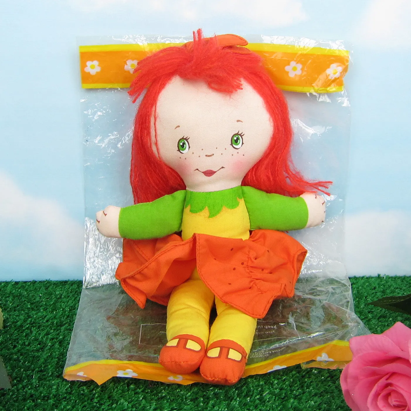 Scamper Lily Rag Doll Vintage 1986 Avon Little Blossom Cloth Toy