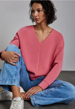 Sheila V Neck Sweater | Desert Berry