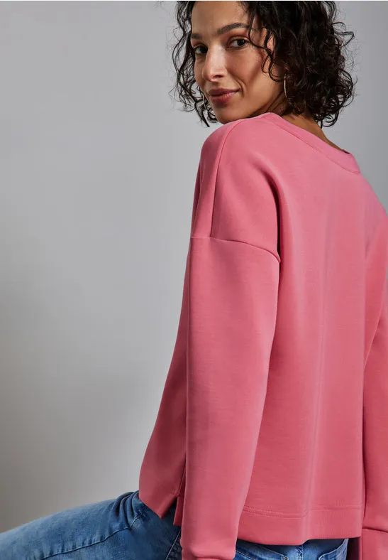 Sheila V Neck Sweater | Desert Berry