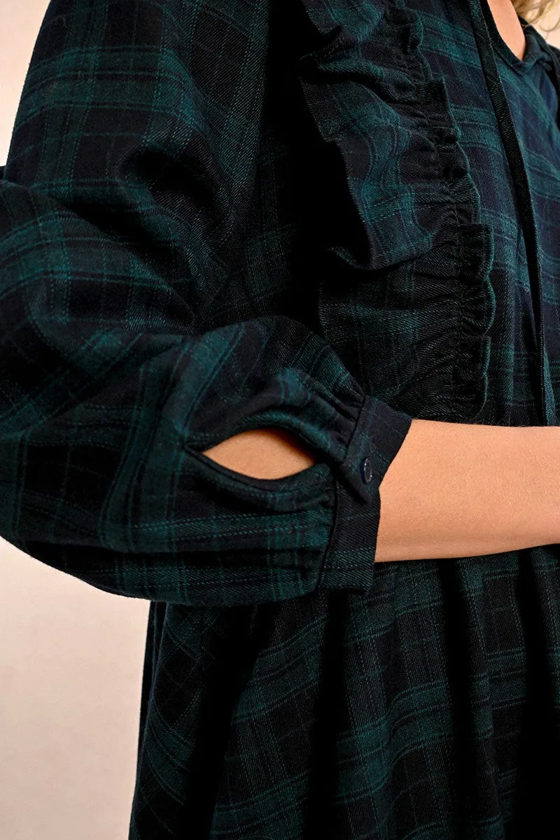 SHORT CHECKED DRESS