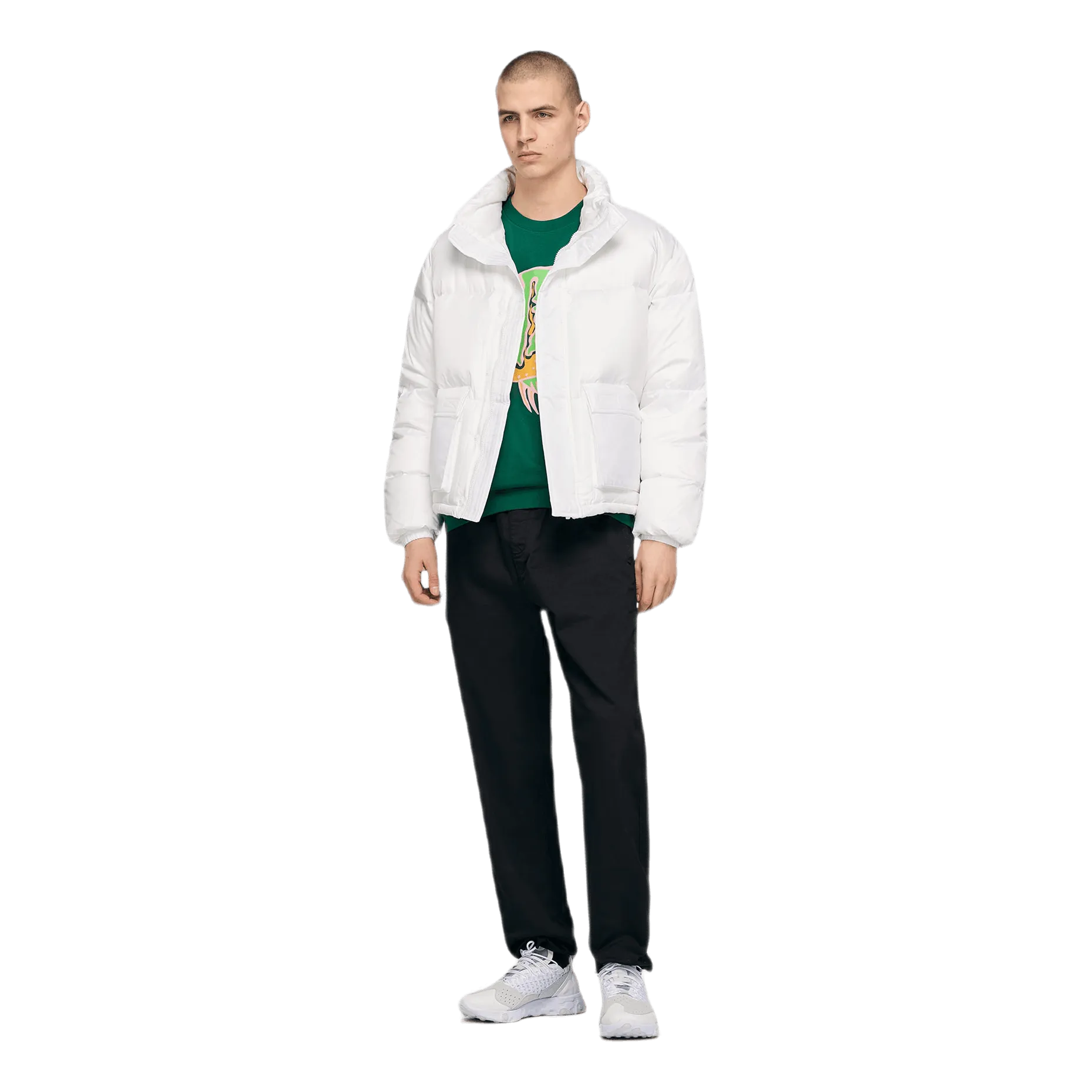Short Puffer White