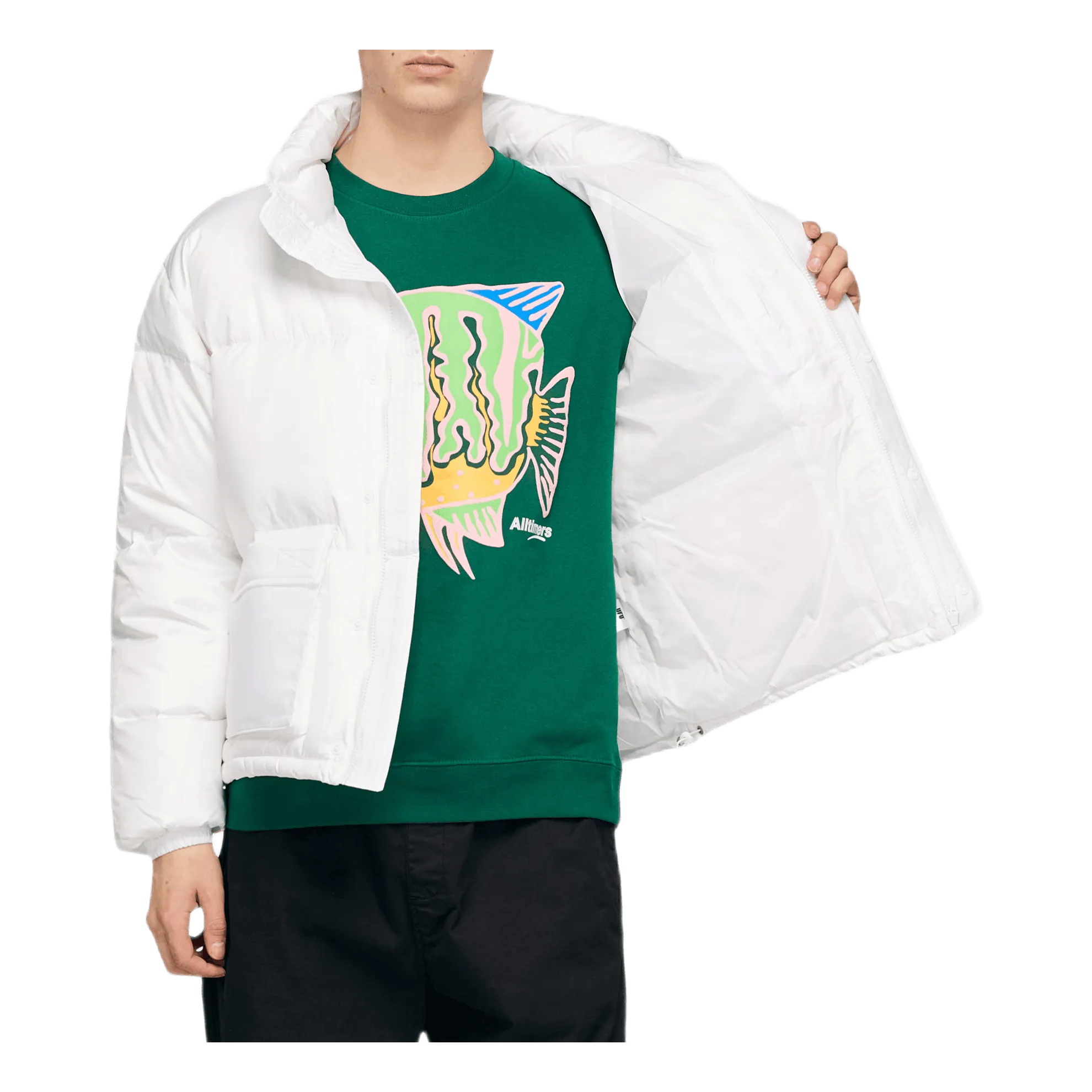 Short Puffer White