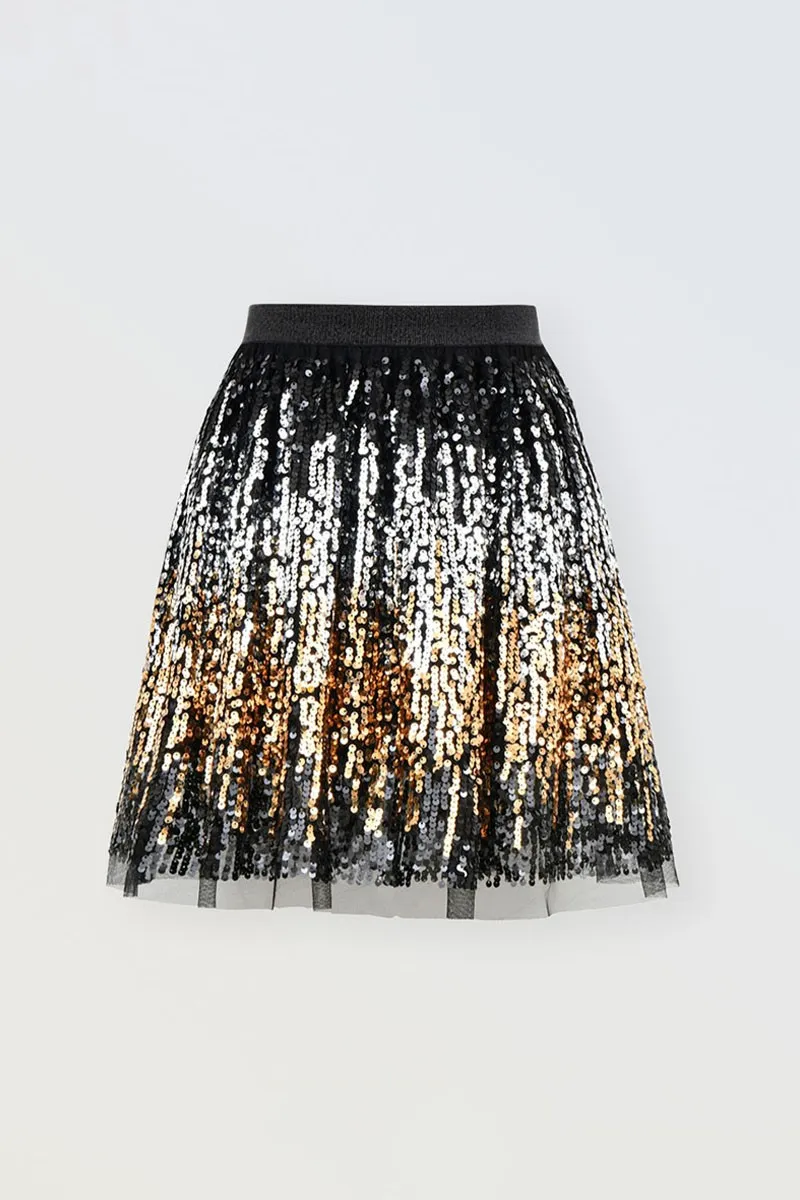 SHORT SEQUIN SKIRT