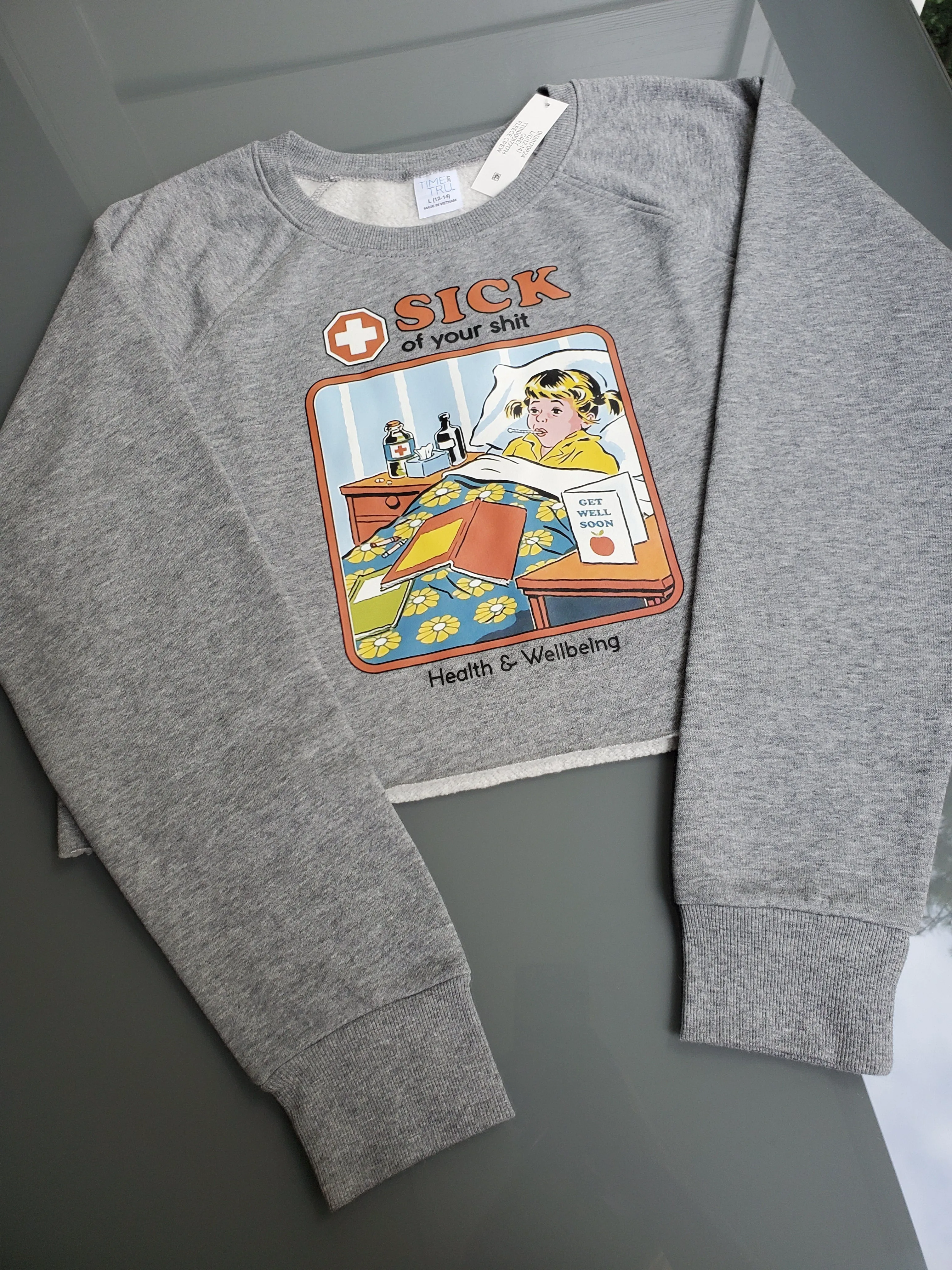 Sick Of Cropped Women's Sweatshirt