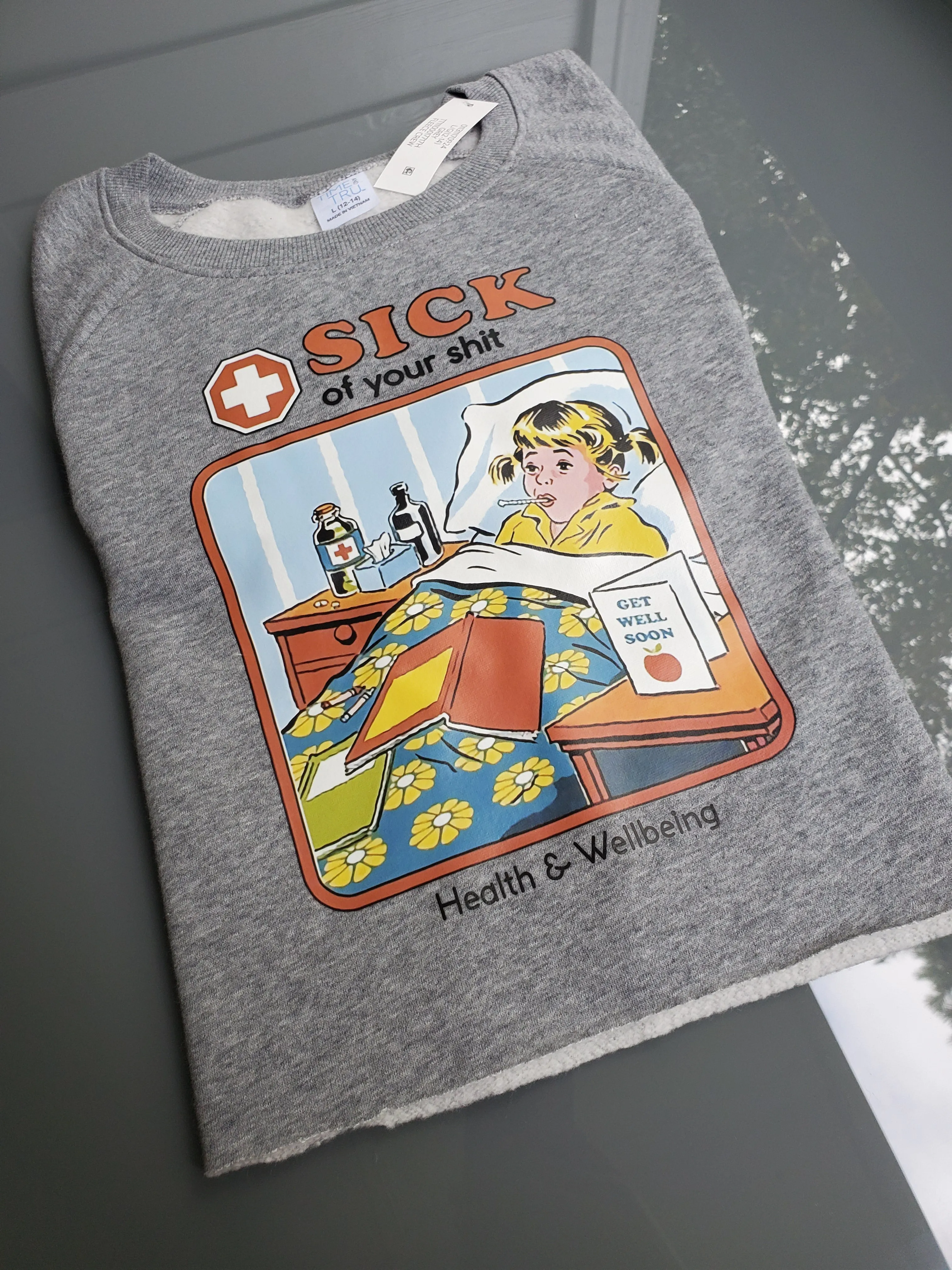 Sick Of Cropped Women's Sweatshirt