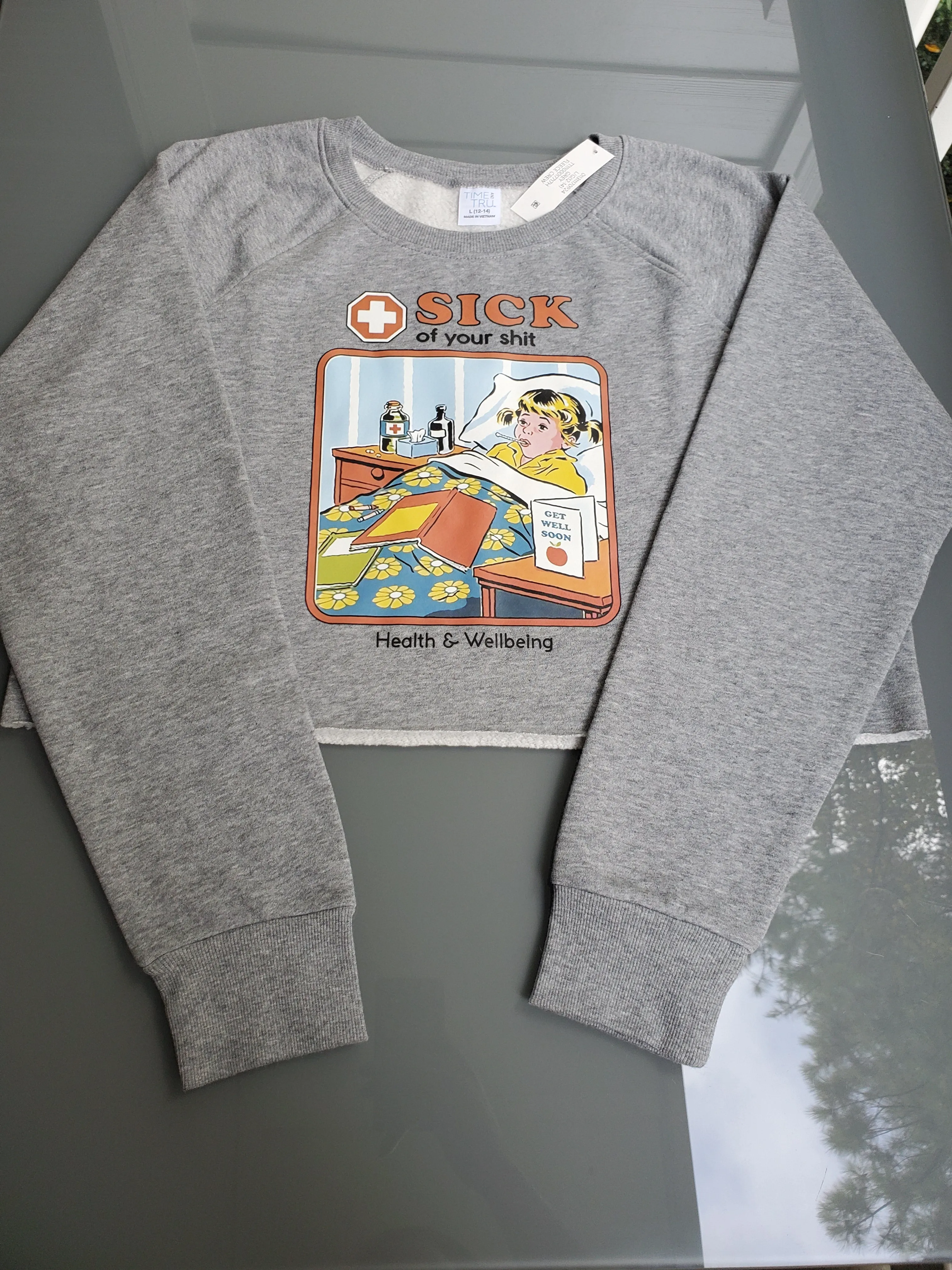 Sick Of Cropped Women's Sweatshirt