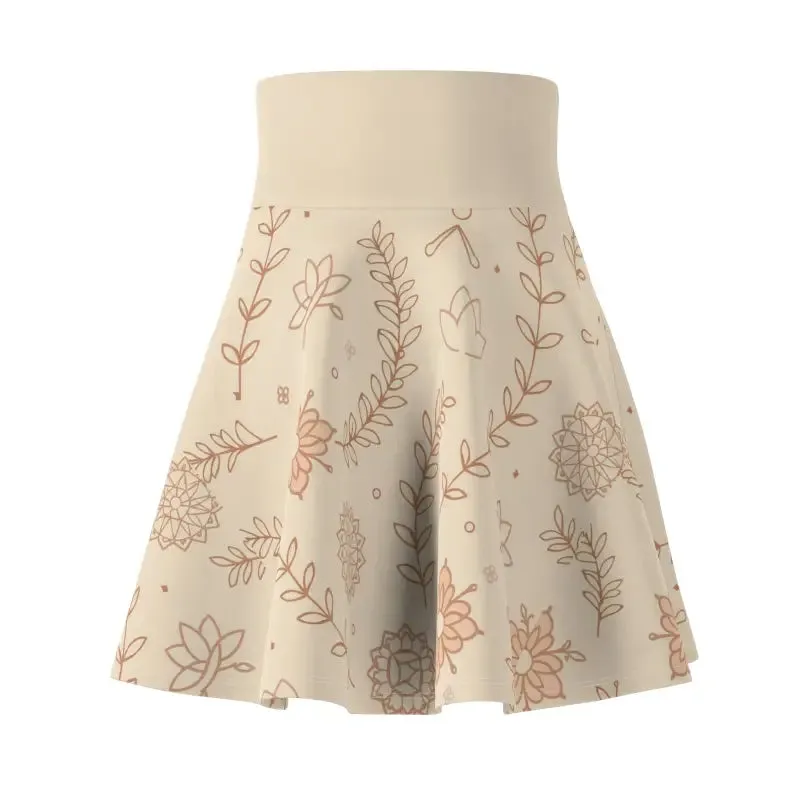 Skater Skirt Floral Print for Everyday Glam