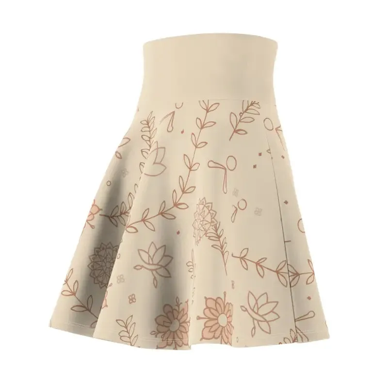 Skater Skirt Floral Print for Everyday Glam
