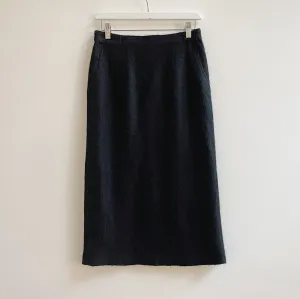 Soot Textured Midi Skirt
