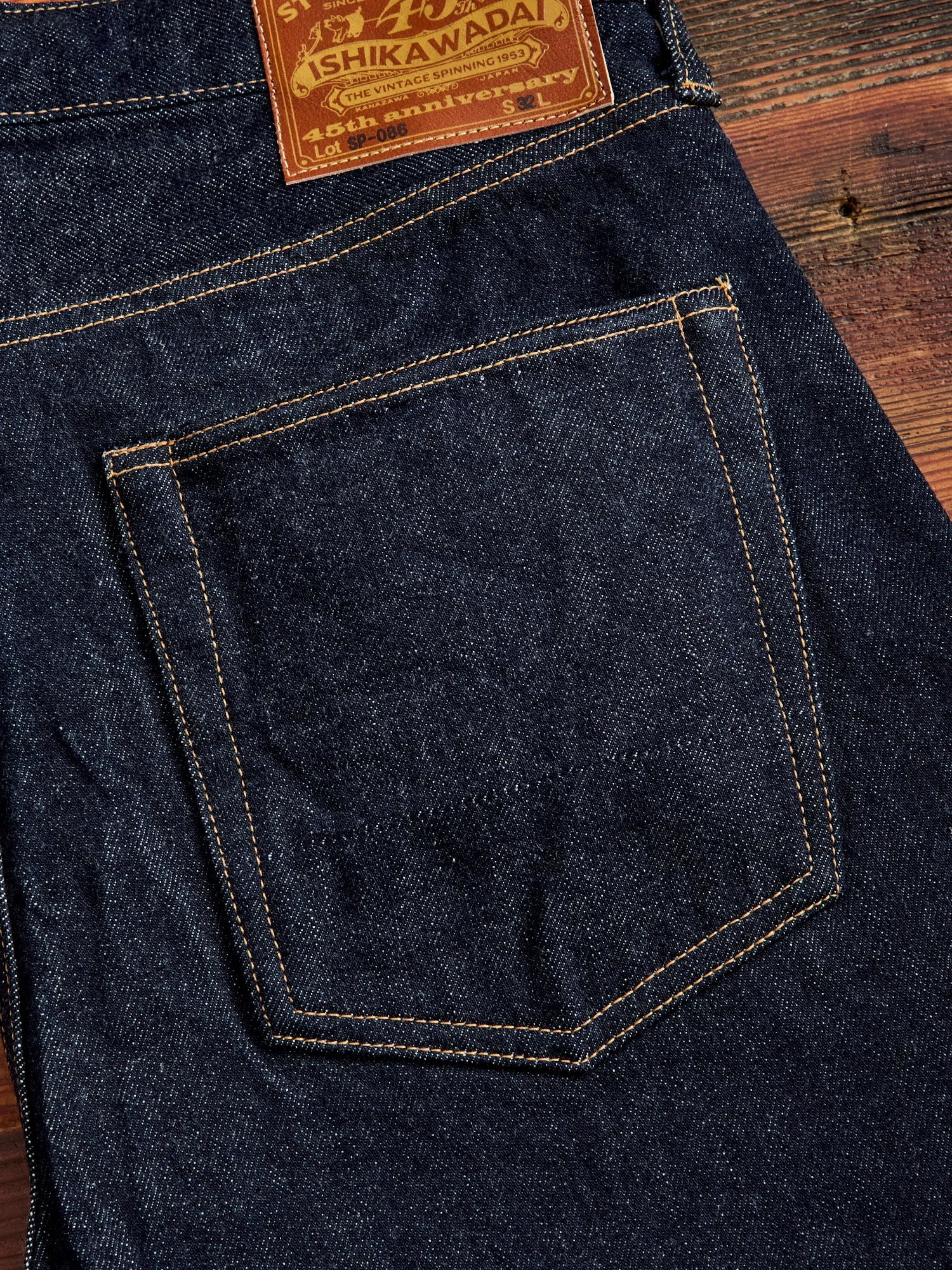 SP-086S "Ishikawadai" 45th Anniversary 13oz Selvedge Denim - Regular Tapered Fit