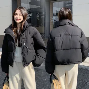 Stain-Resistant Quilted Puffer Jacket Ideal for Women's Fashion