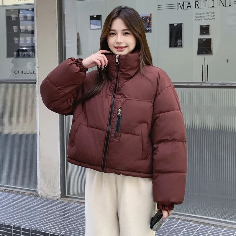 Stain-Resistant Quilted Puffer Jacket Ideal for Women's Fashion