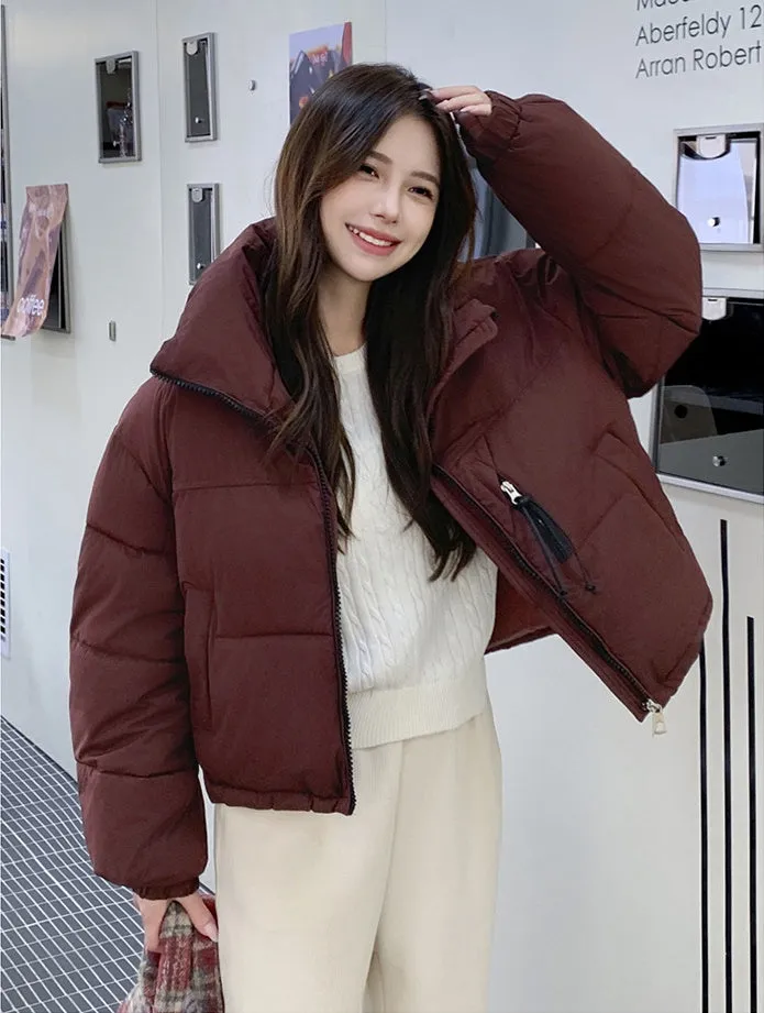 Stain-Resistant Quilted Puffer Jacket Ideal for Women's Fashion