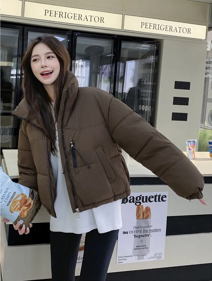 Stain-Resistant Quilted Puffer Jacket Ideal for Women's Fashion