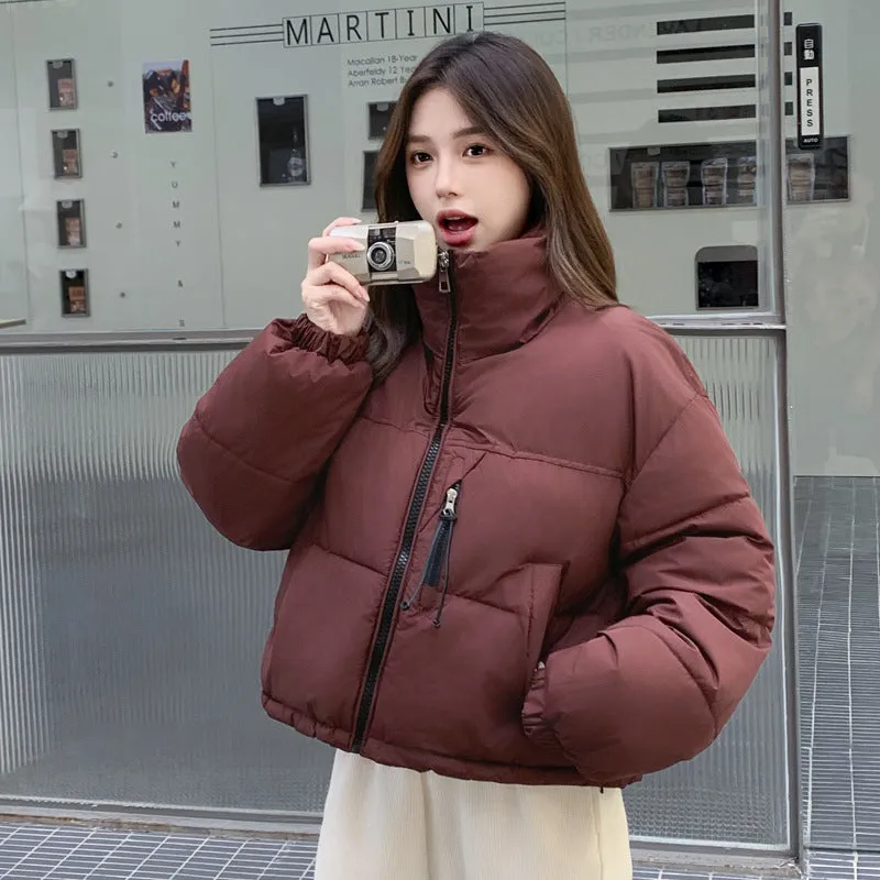Stain-Resistant Quilted Puffer Jacket Ideal for Women's Fashion