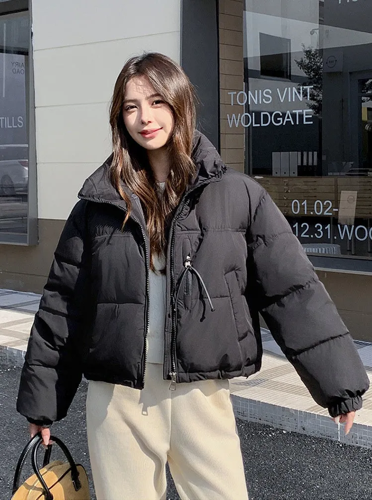 Stain-Resistant Quilted Puffer Jacket Ideal for Women's Fashion