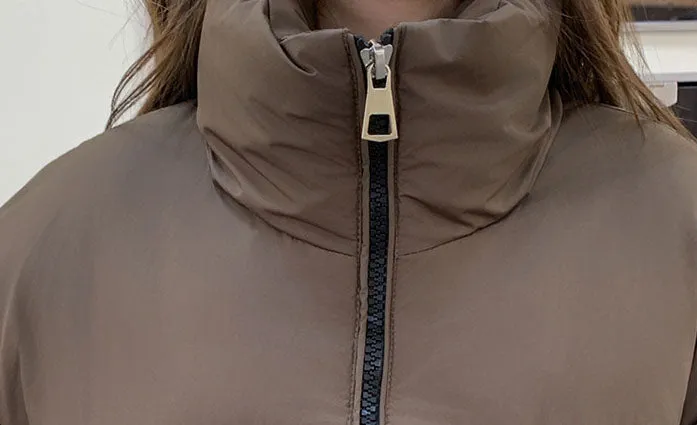 Stain-Resistant Quilted Puffer Jacket Ideal for Women's Fashion