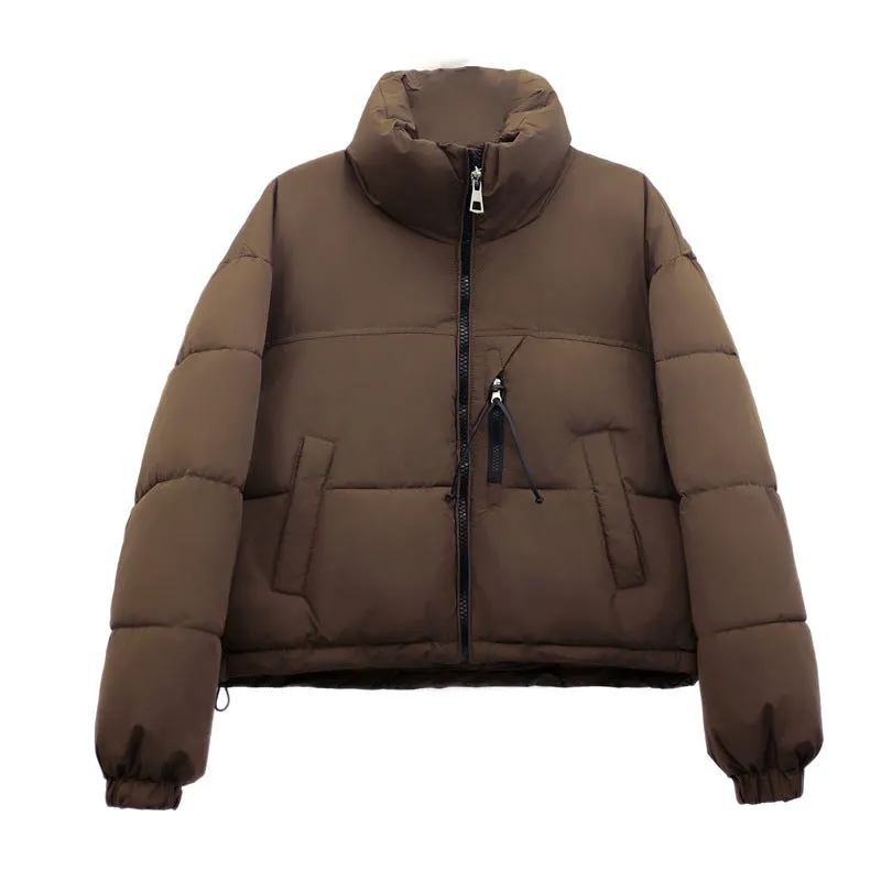 Stain-Resistant Quilted Puffer Jacket Ideal for Women's Fashion