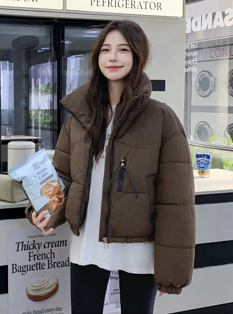 Stain-Resistant Quilted Puffer Jacket Ideal for Women's Fashion