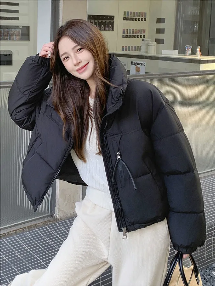 Stain-Resistant Quilted Puffer Jacket Ideal for Women's Fashion