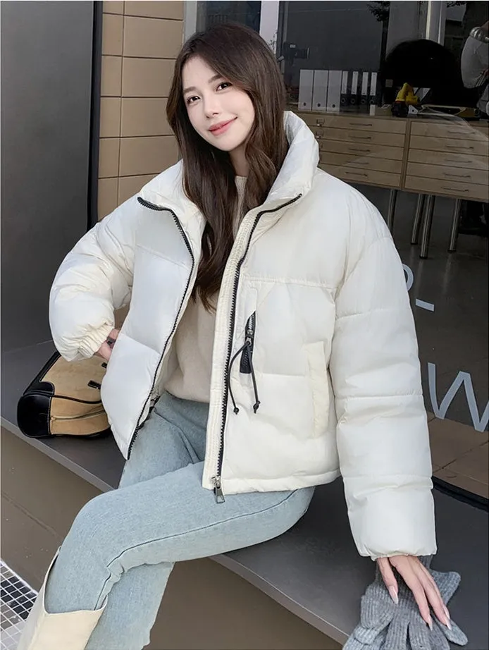 Stain-Resistant Quilted Puffer Jacket Ideal for Women's Fashion