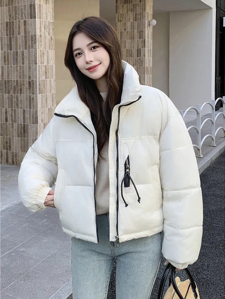 Stain-Resistant Quilted Puffer Jacket Ideal for Women's Fashion