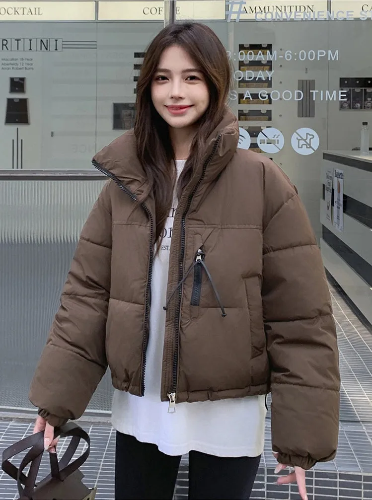 Stain-Resistant Quilted Puffer Jacket Ideal for Women's Fashion