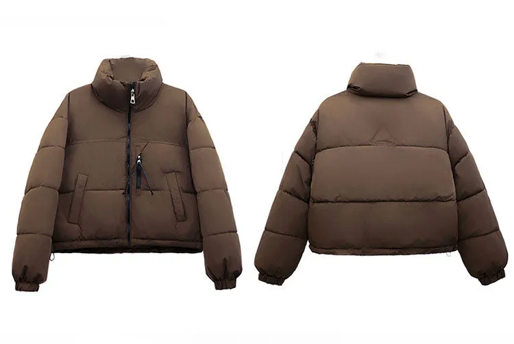 Stain-Resistant Quilted Puffer Jacket Ideal for Women's Fashion