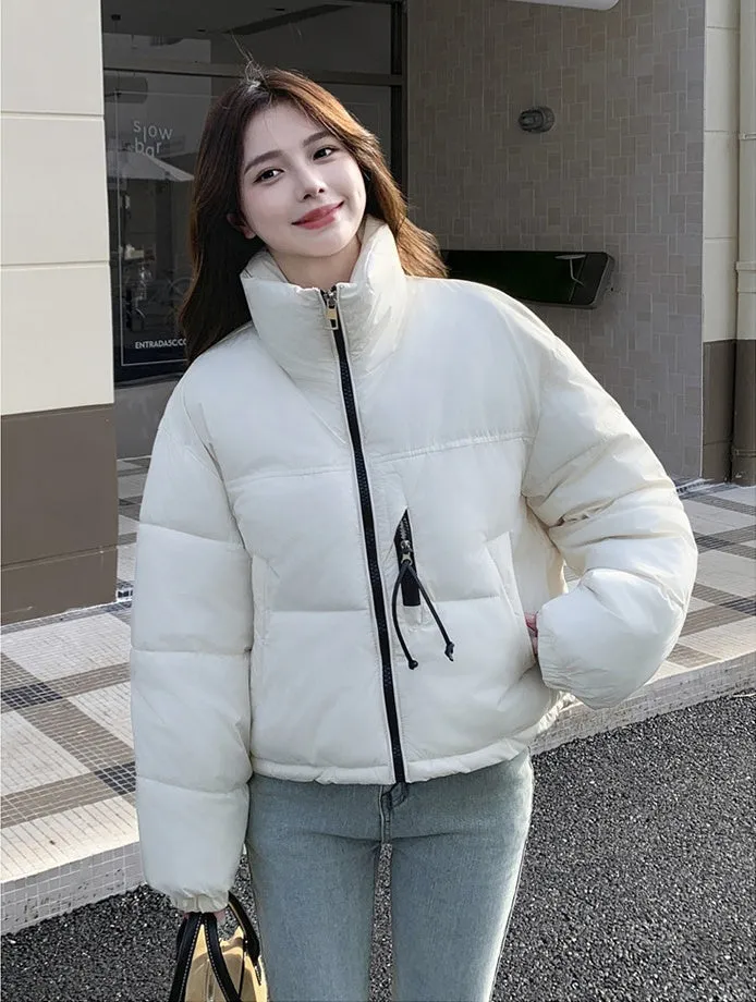 Stain-Resistant Quilted Puffer Jacket Ideal for Women's Fashion