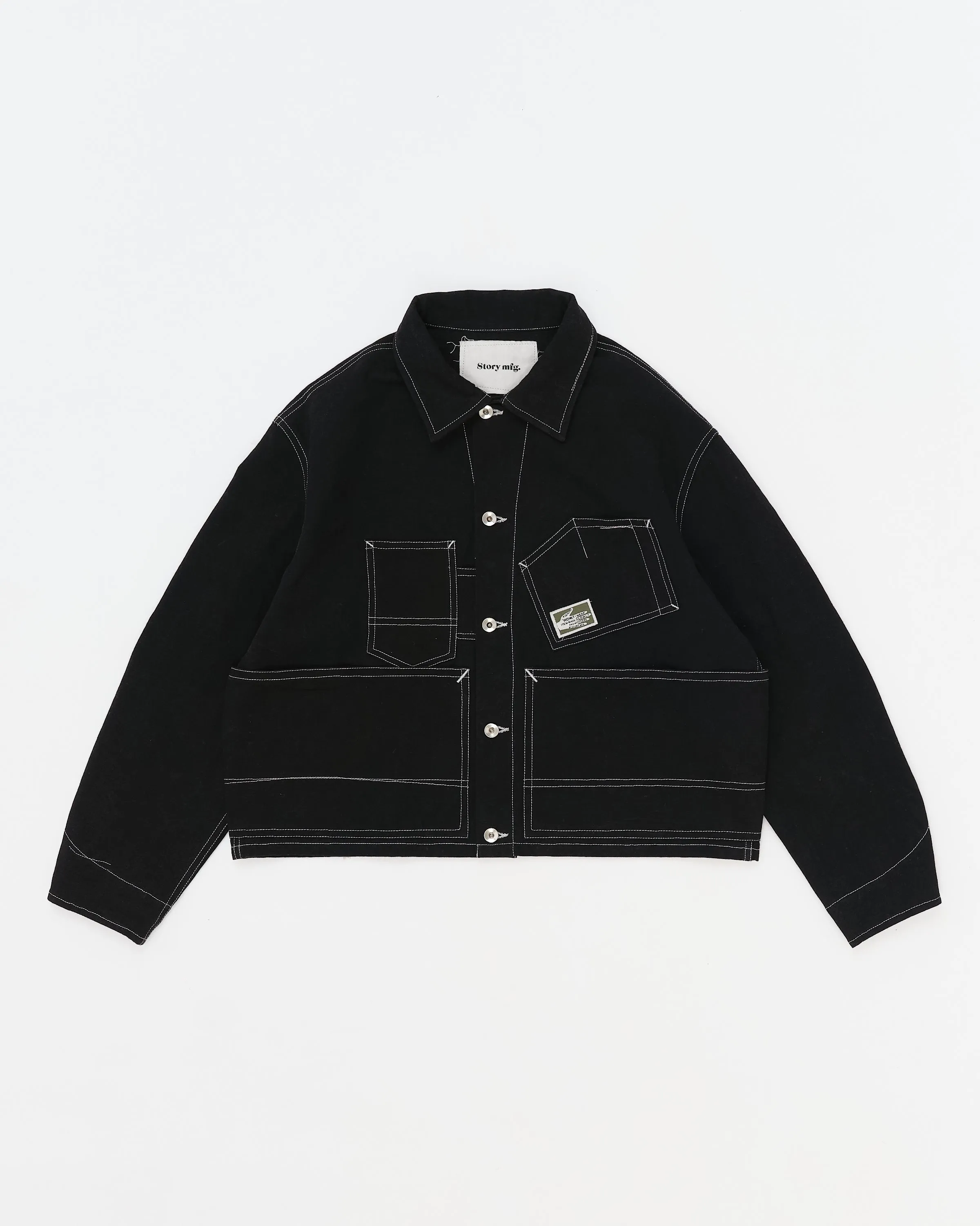 Station Jacket - Black Wonky-Wear