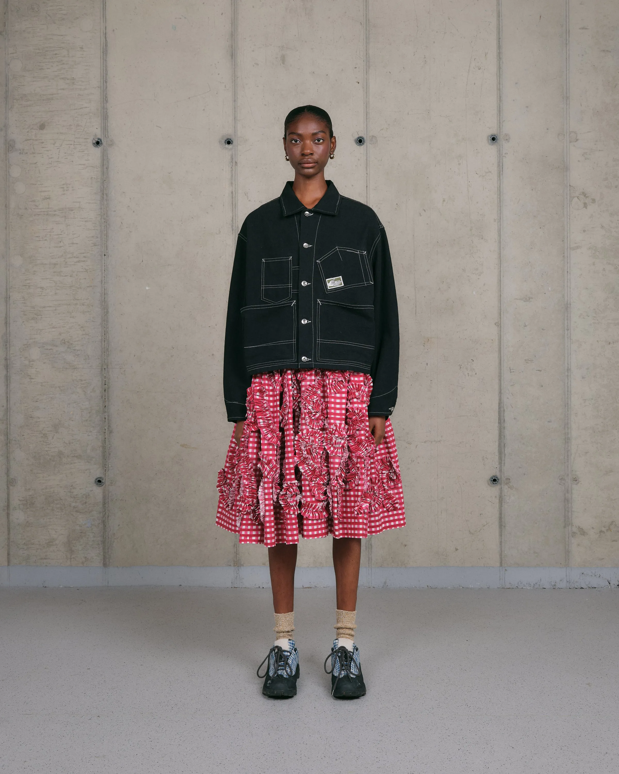 Station Jacket - Black Wonky-Wear