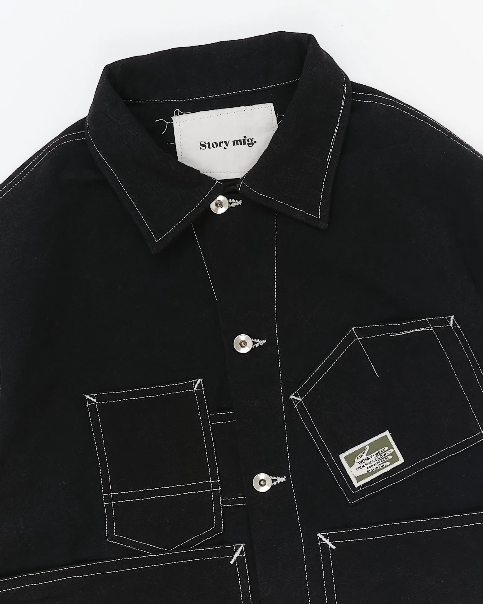 Station Jacket - Black Wonky-Wear