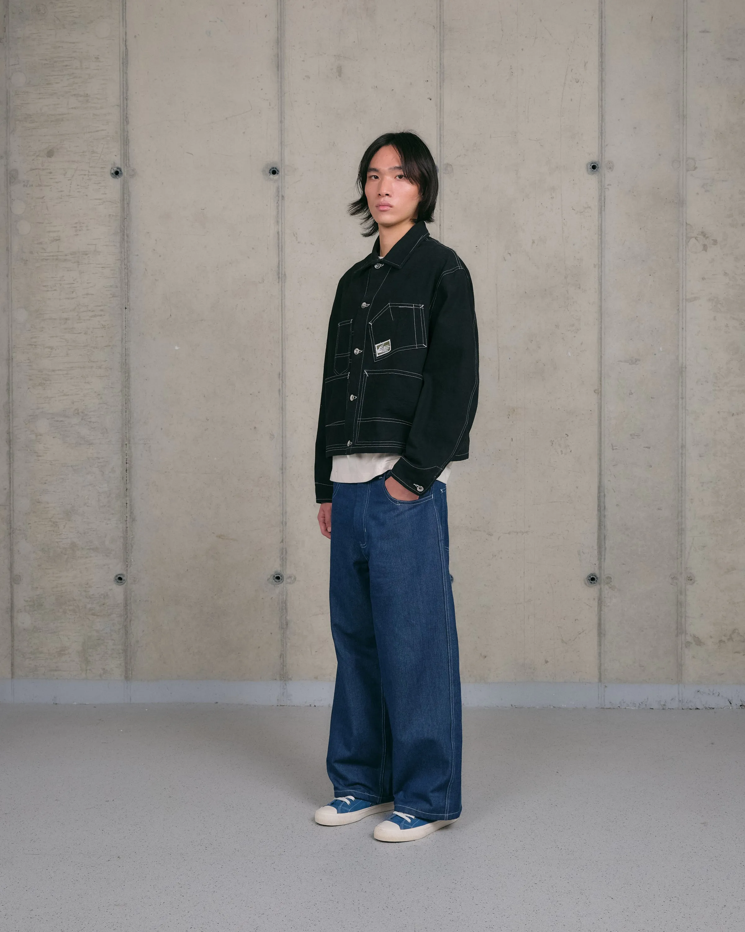 Station Jacket - Black Wonky-Wear