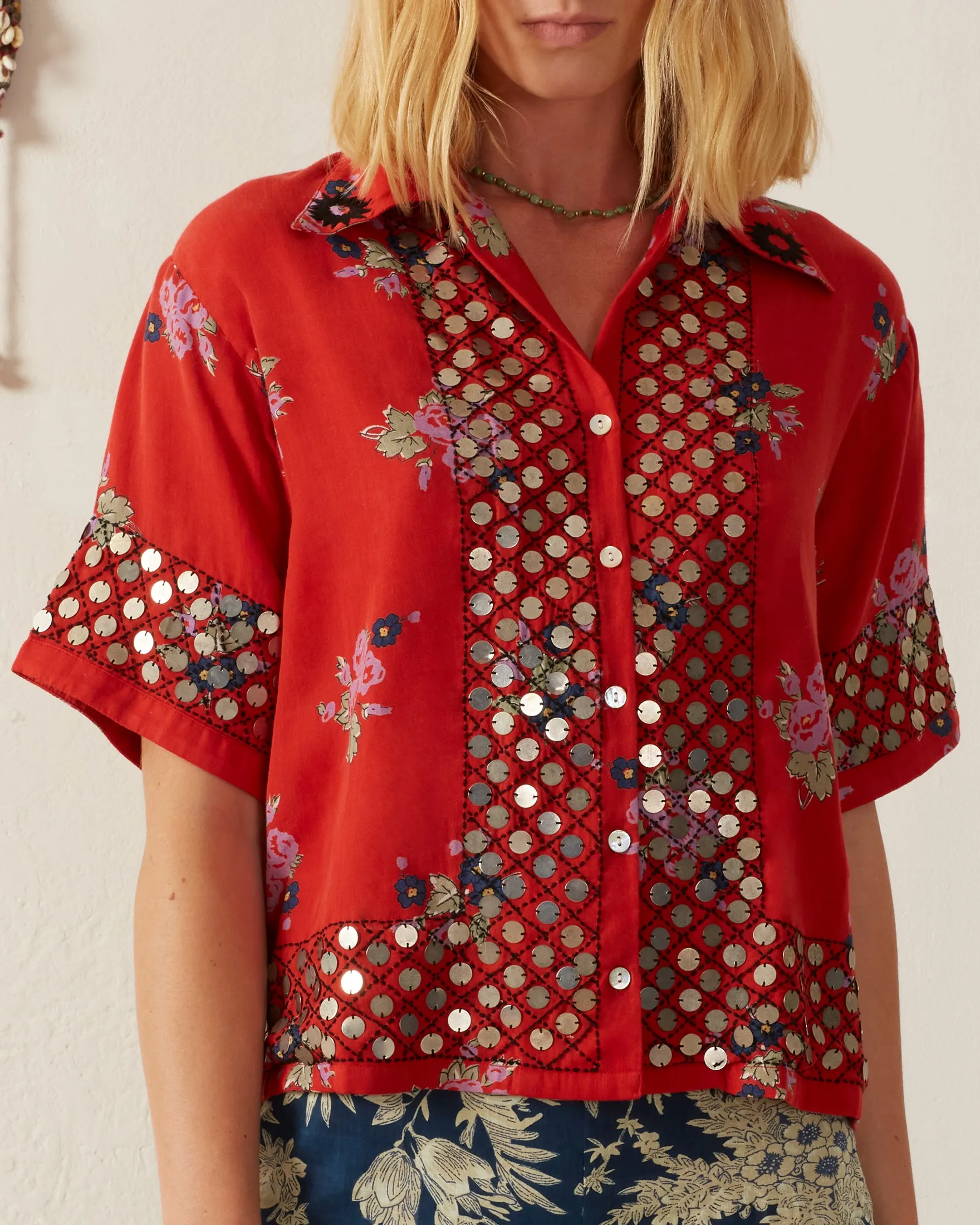 Stevie Carmine Coin Shirt