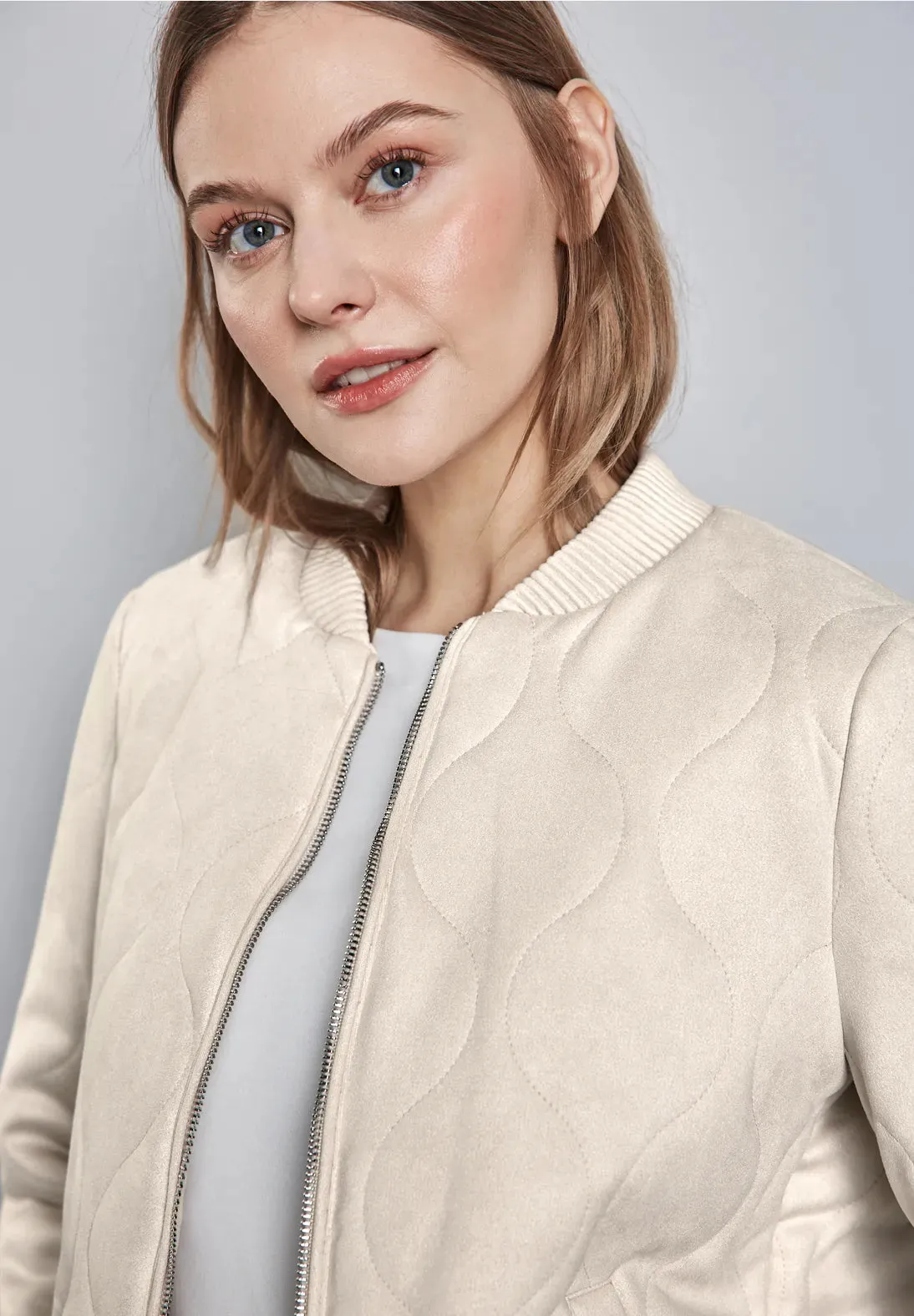 Street One velour quilted jacket