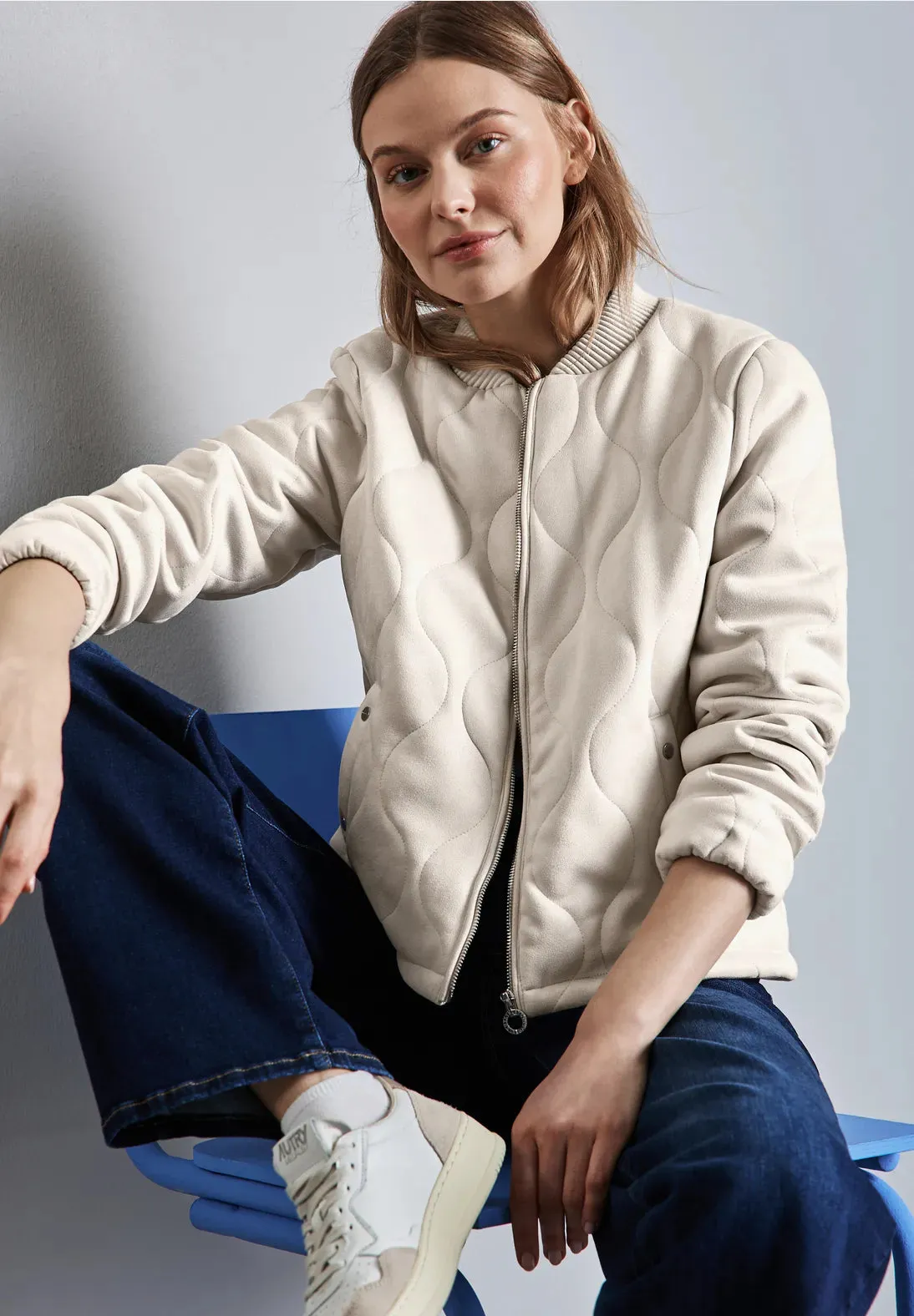 Street One velour quilted jacket